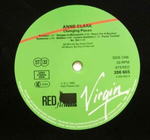 Anne Clark - Changing Places - Vinyl A