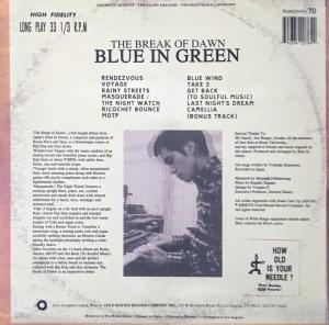 The Break of Dawn - Cover Back