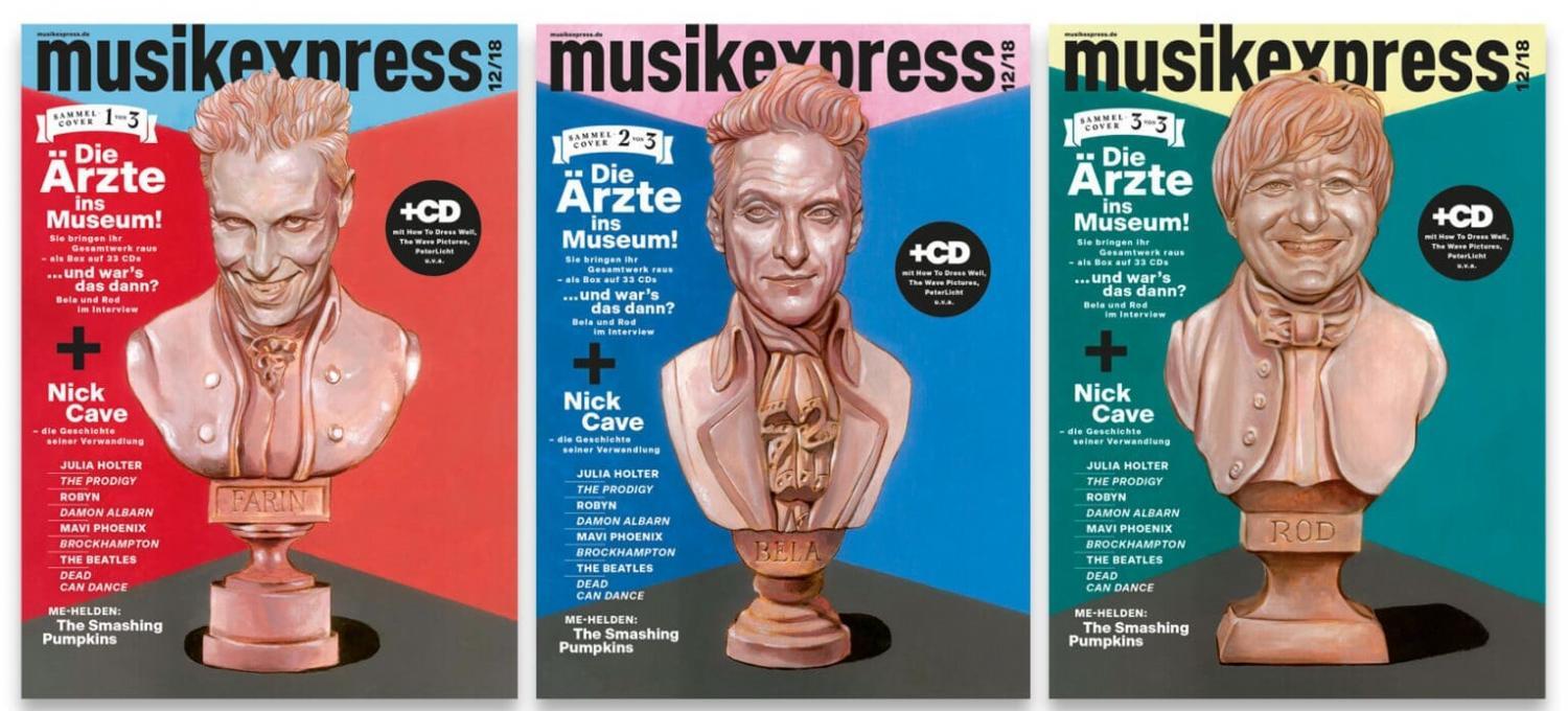 Bela, Farin und Rod im MUSIKEXPRESS 12 2018